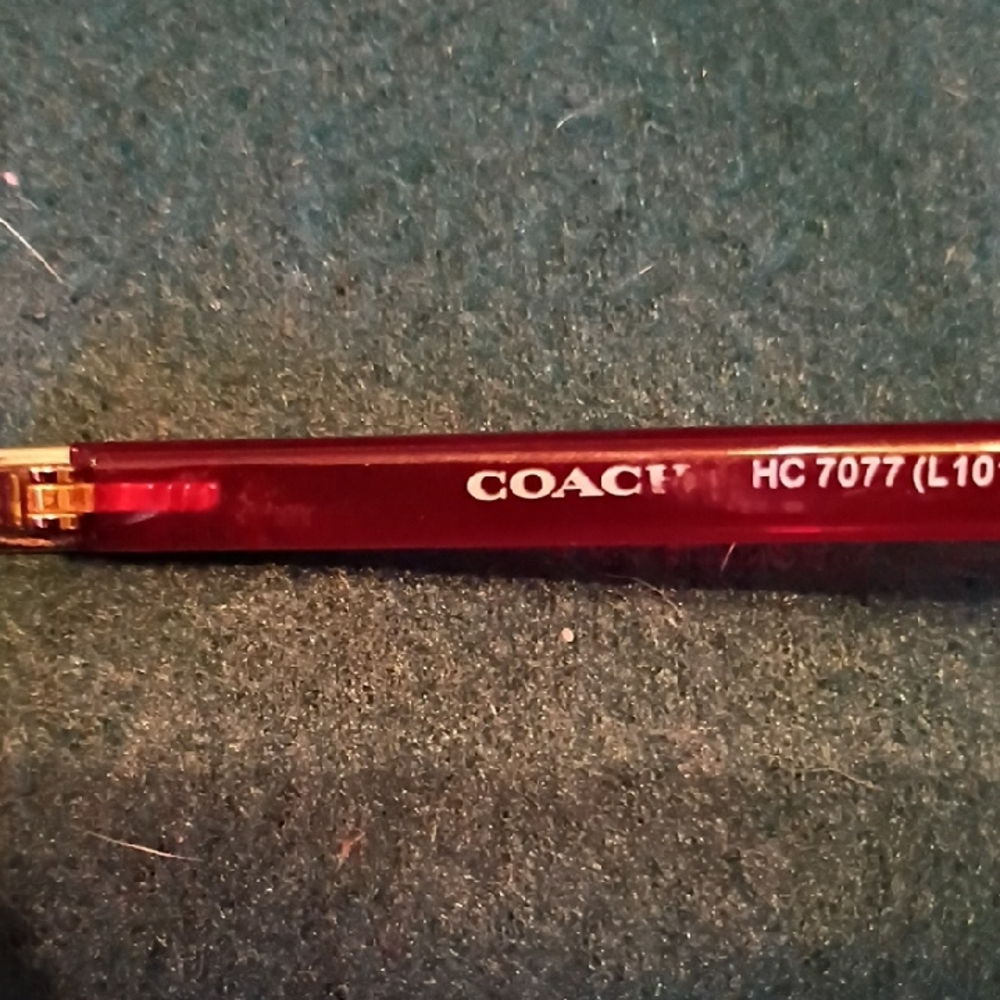 Coach Burgundy Aviator Sunglasses